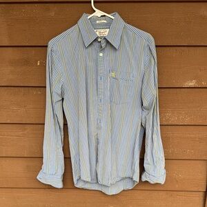 Original Penguin Blue and Yellow Striped Shirt